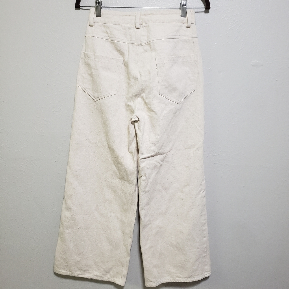 Tribe Alive Cream Wide Leg Jeans - Picture 5 of 15